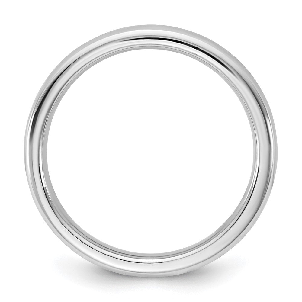 14k White Gold 3mm European Comfort Fit Wedding Band Ring