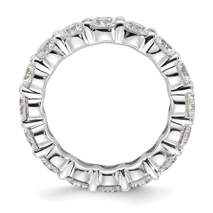 14k White Gold SI2-I1(H/I) Shared Prong Eternity Wedding Band Ring
