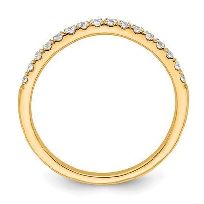 True Origin 14K Yellow Gold 1/2 carat Lab Grown Diamond VS+ F+ Set of Two Complete Wedding Band Rings