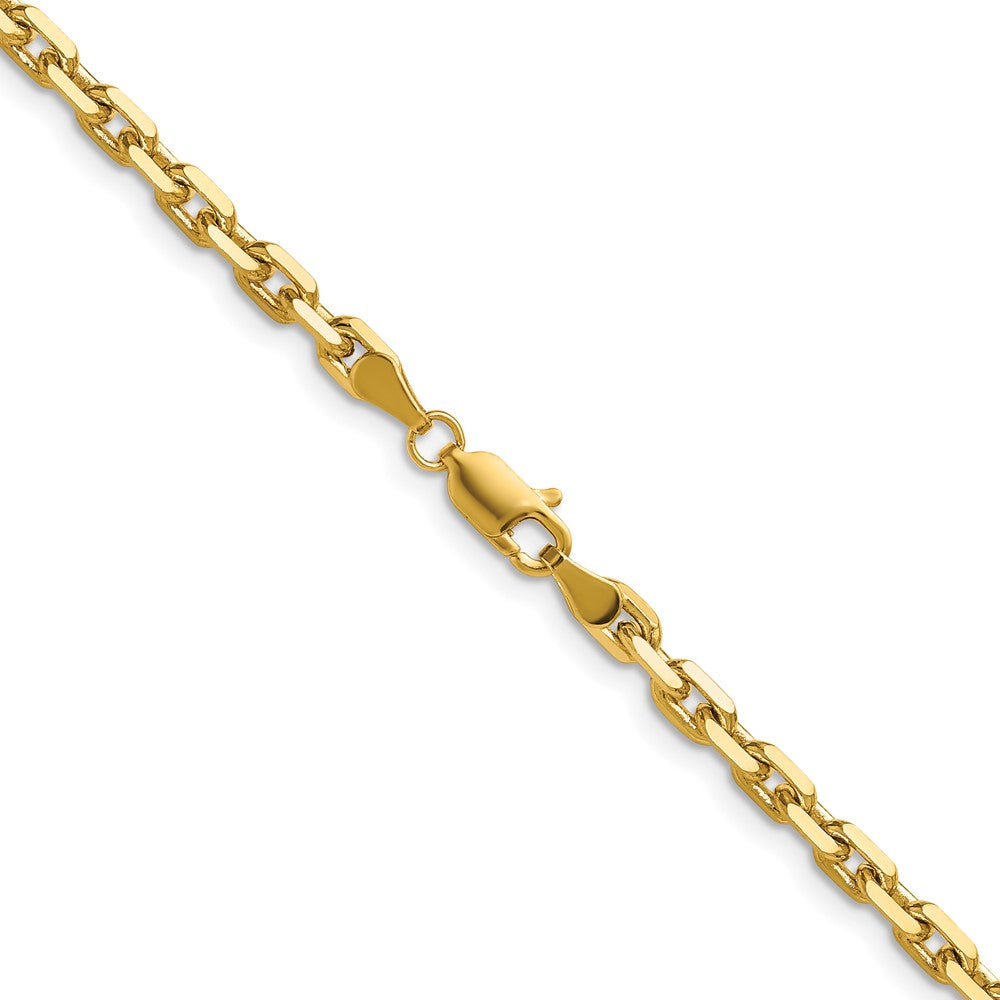 14K Yellow Gold 3.90mm D/C French Link 26 Inch Chain