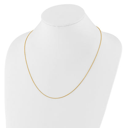 3 Inch 14K Yellow Gold Adjustable 1mm Wheat Chain Necklace