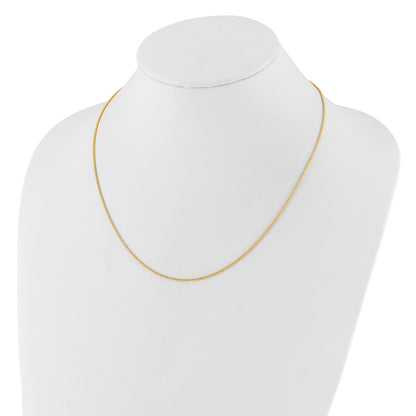 3 Inch 14K Yellow Gold Adjustable 1.4mm Wheat Chain Necklace