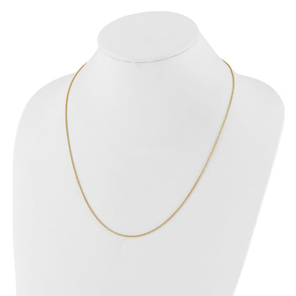 3 Inch 14K Yellow Gold Adjustable 1.4mm Wheat Chain Necklace