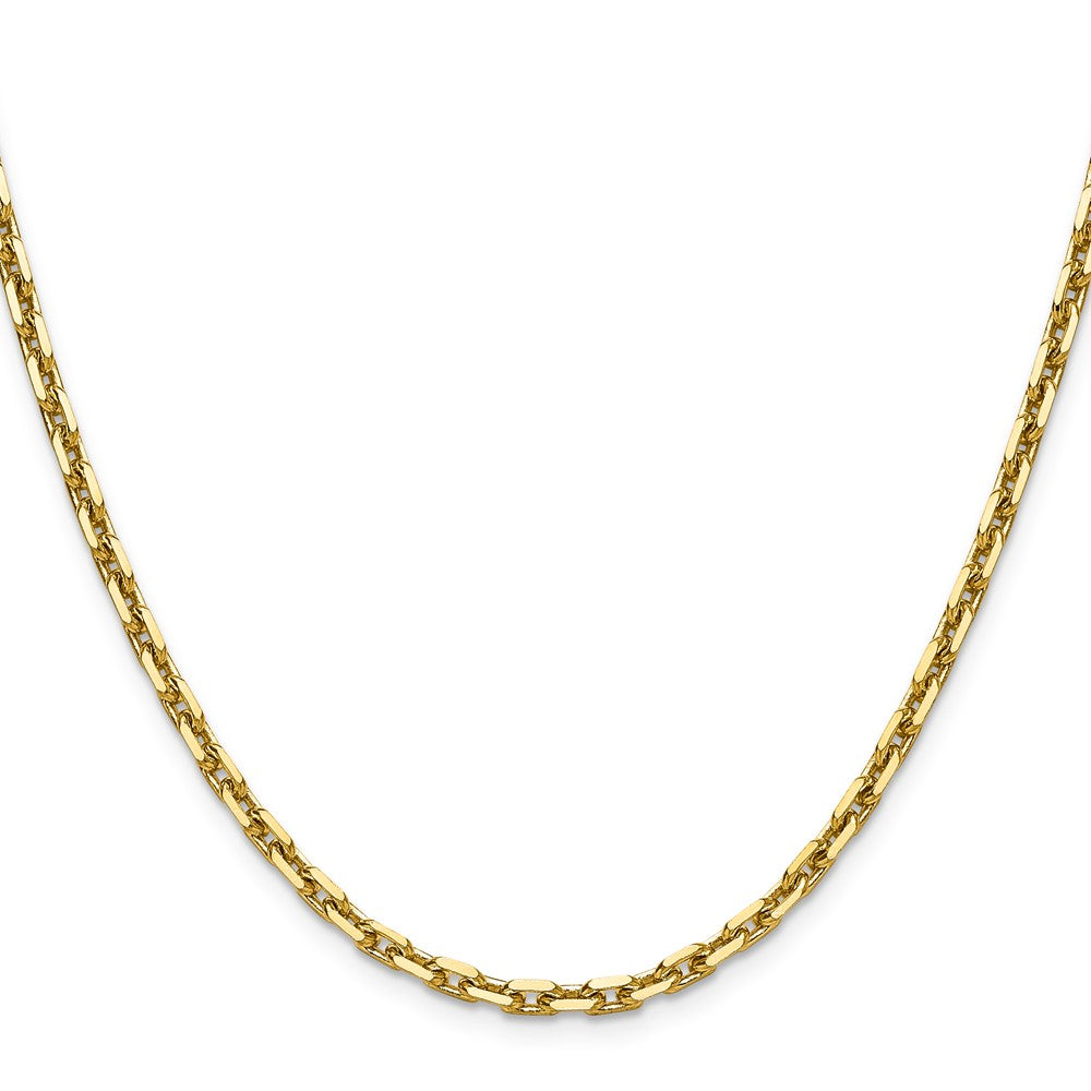 14K Yellow Gold 3.90mm D/C French Link 20 Inch Chain