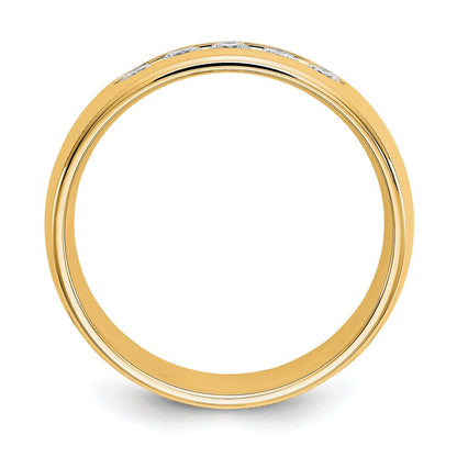 True Origin 14K Yellow Gold Men's 1/2 carat Lab Grown Diamond VS+ F+ Size 11.5 Complete Miligrain Wedding Band Ring