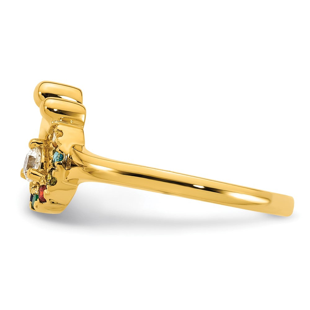 14k Yellow Gold Lighthouse W/ Wave Charm