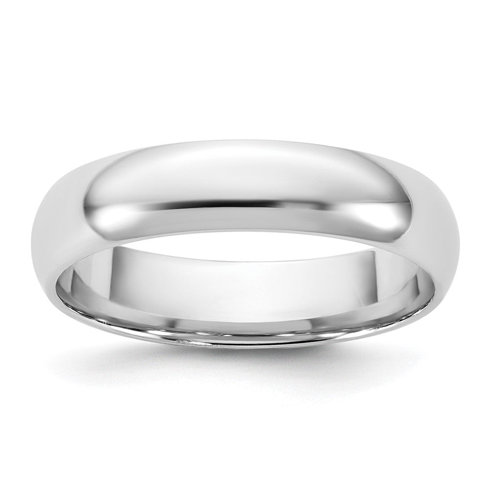 14k White Gold 4.5mm LTW Comfort Fit Wedding Band Ring
