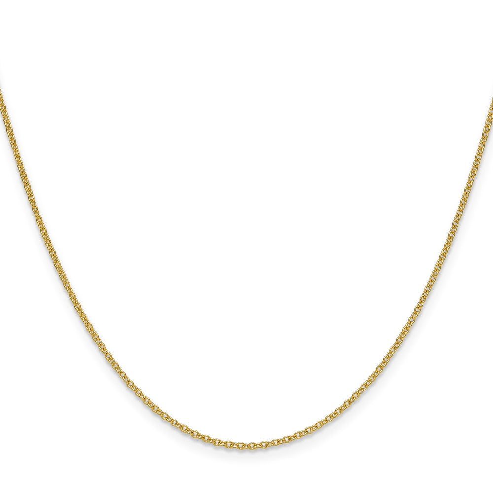 14K Yellow Gold 1.5mm Cable 24 Inch Chain