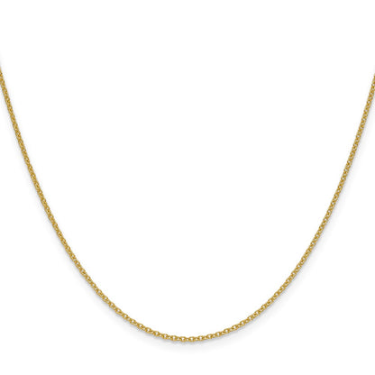 14K Yellow Gold 1.5mm Cable 24 Inch Chain