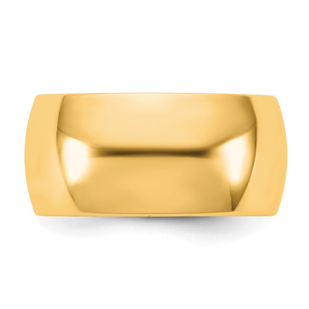 14K Yellow Gold 10mm Standard Comfort Fit Wedding Band Ring