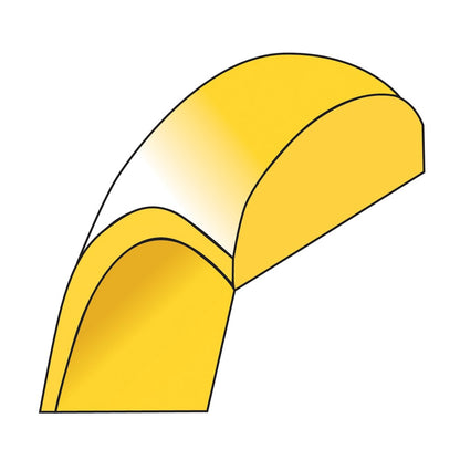 14K Yellow Gold 6.5mm LTW Half Round Wedding Band Ring