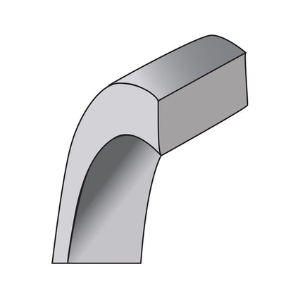 14k White Gold 3.5mm LTW Flat Wedding Band Ring