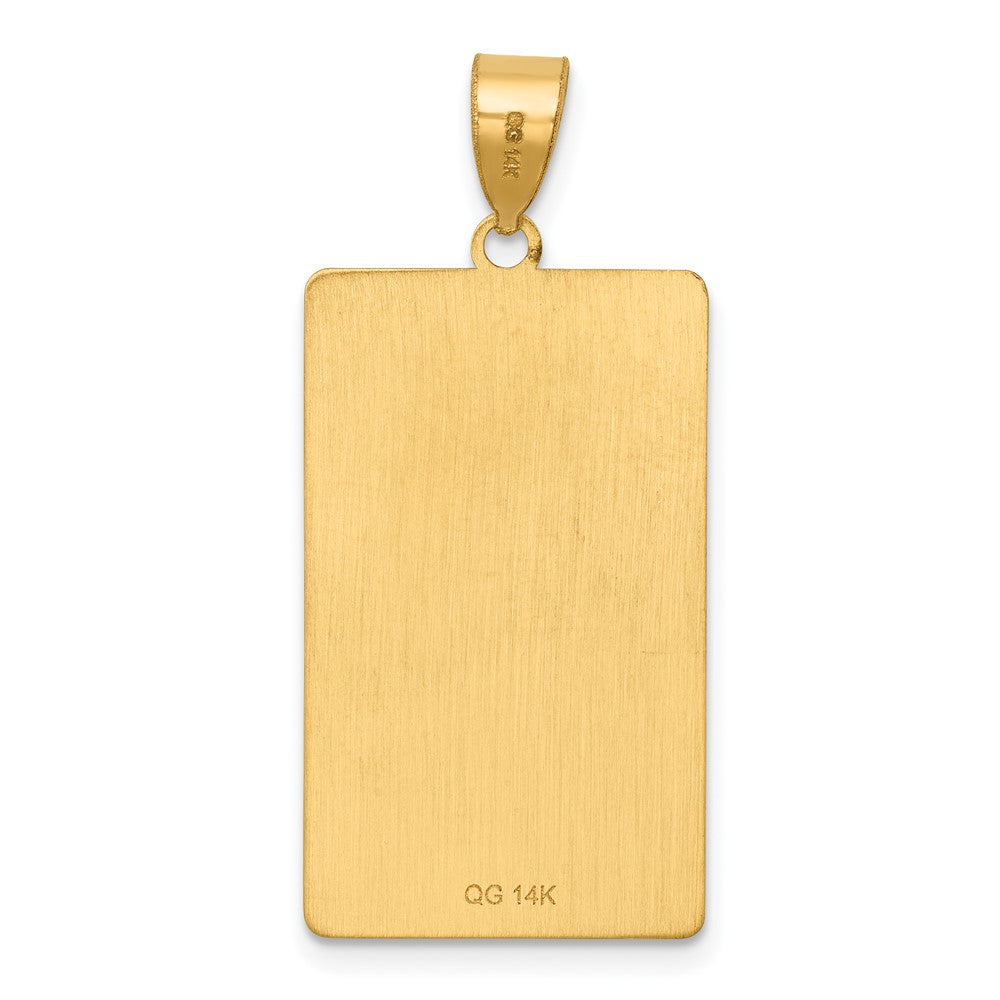 14K Yellow Gold The Sun Tarot Card Pendant