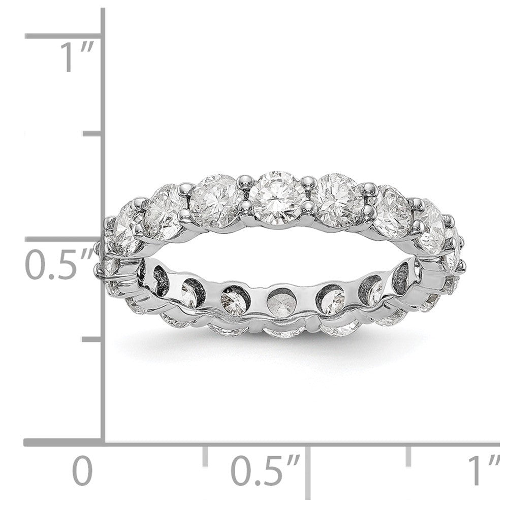 Platinum Diamond Shared Prong Eternity Wedding Band Ring