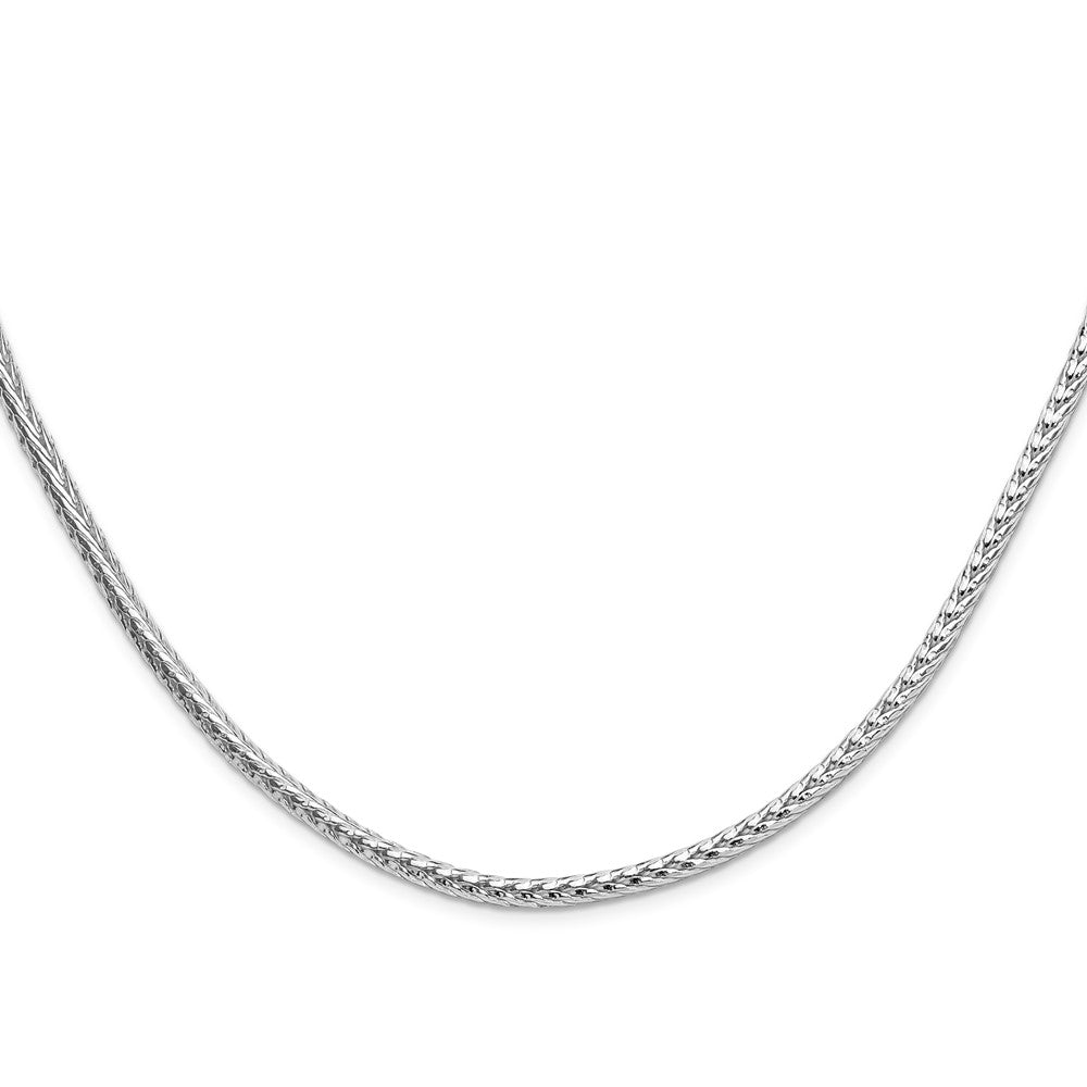 Sterling Silver 3.8mm Diamond-cut Round Franco 26 Inch Chain