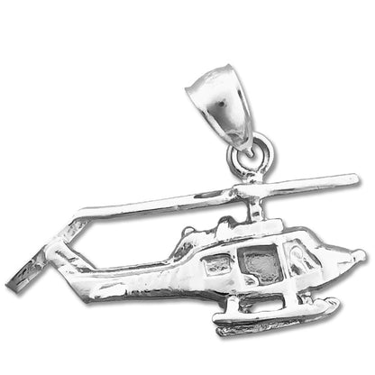 14K Gold Bell Helicopter Pendant