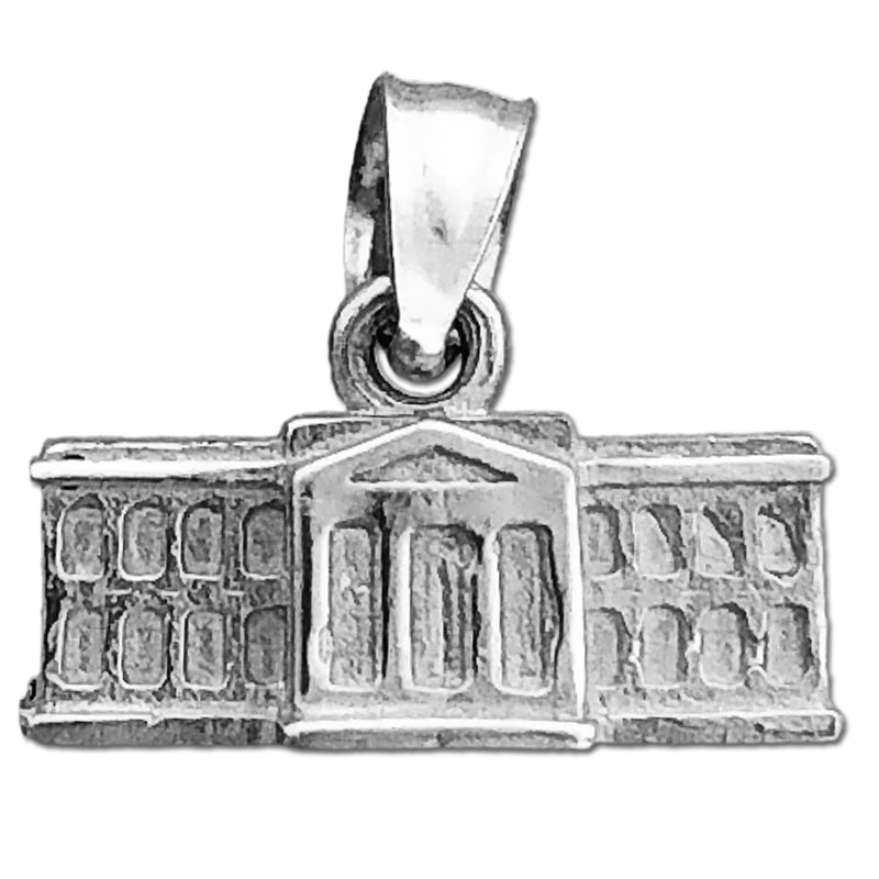 14K Gold 3D Washington DC White House Charm