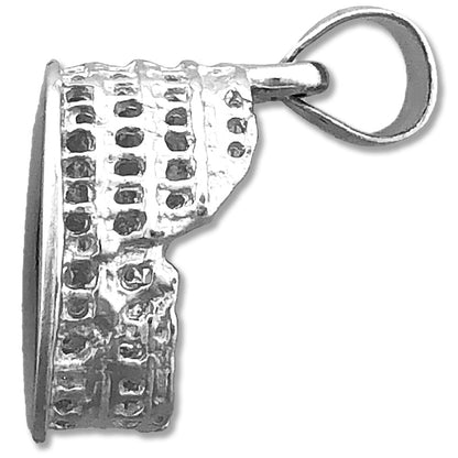 14K Gold 3D Roman Colosseum Charm