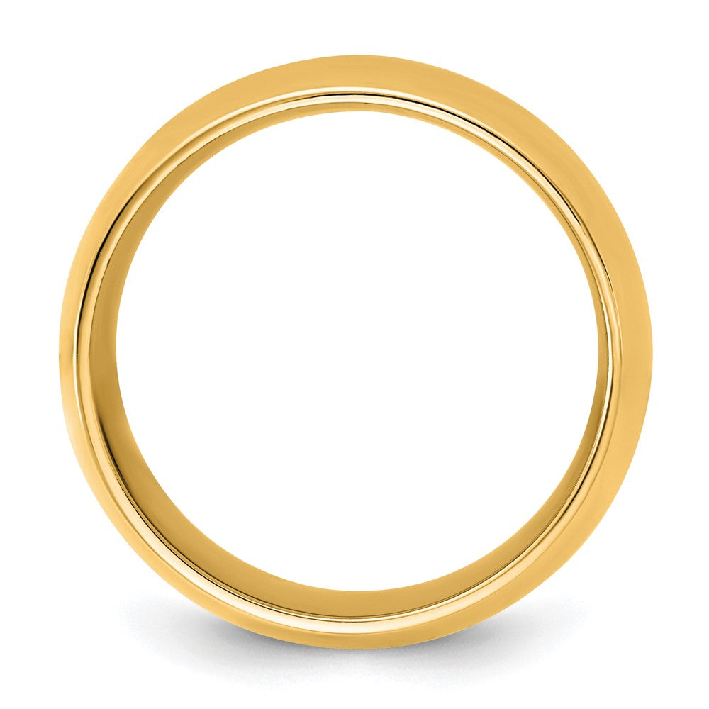 14K Yellow Gold 10mm Standard Comfort Fit Wedding Band Ring