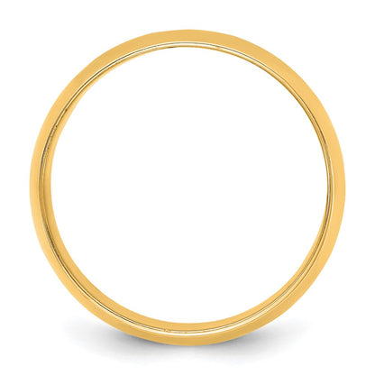 14K Yellow Gold 10mm LTW Half Round Wedding Band Ring