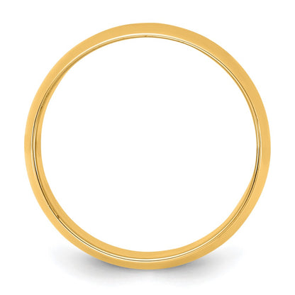 14K Yellow Gold 8.5mm LTW Half Round Wedding Band Ring