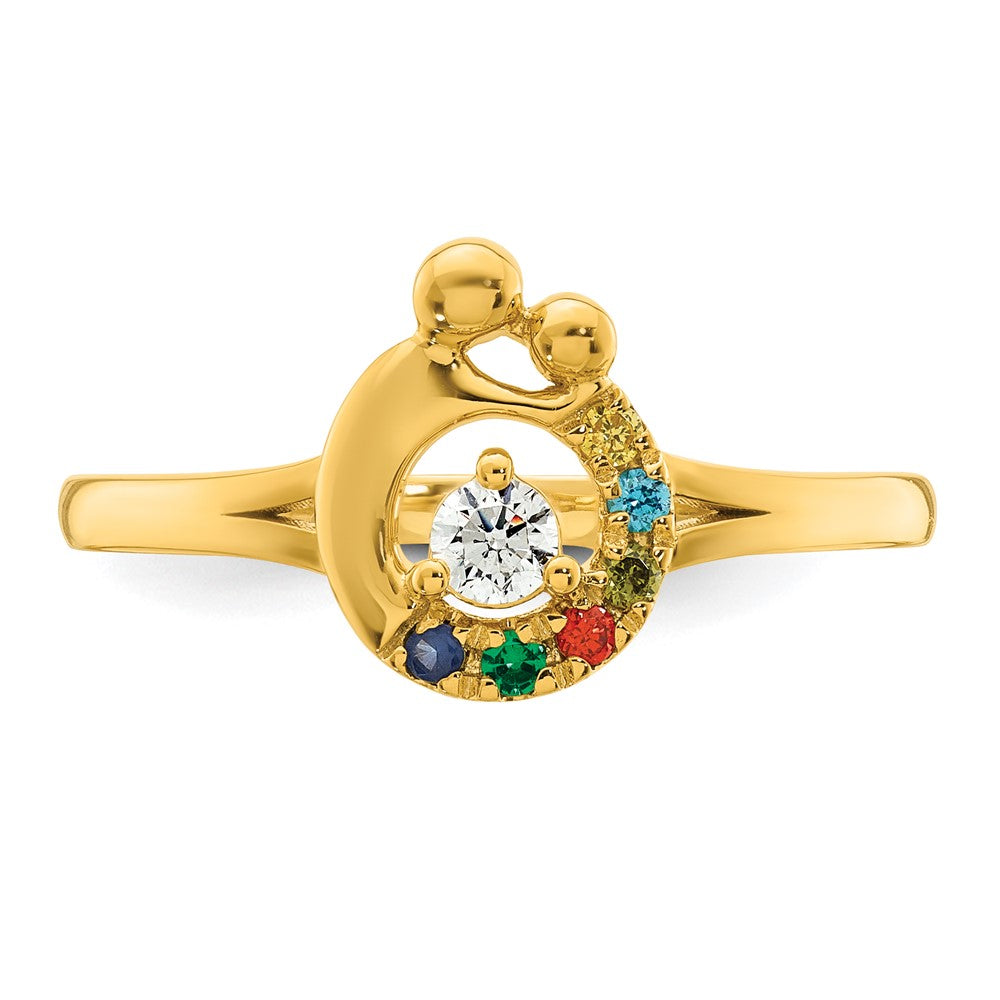 14k Yellow Gold Lighthouse W/ Wave Charm