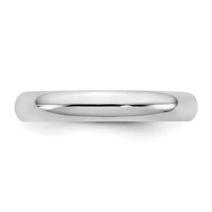 14k White Gold 3.5mm Standard Comfort Fit Wedding Band Ring