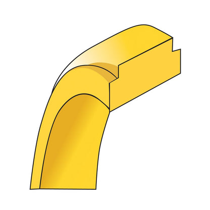 14K Yellow Gold 7mm Flat with Step Edge Wedding Band Ring