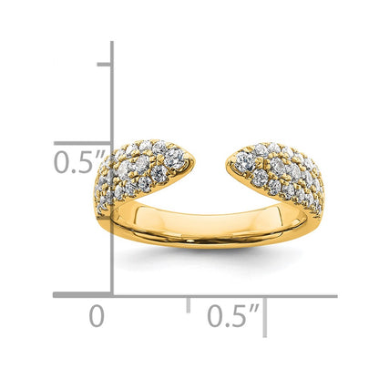 True Origin 14K Yellow Gold 3/4 carat Lab Grown Diamond VS+ F+ Complete Wedding Band Ring