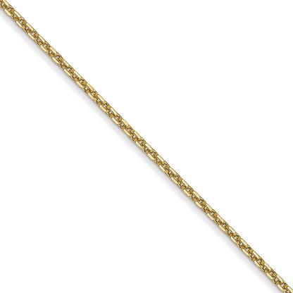10K Yellow Gold .95mm D/C Cable Chain Necklace