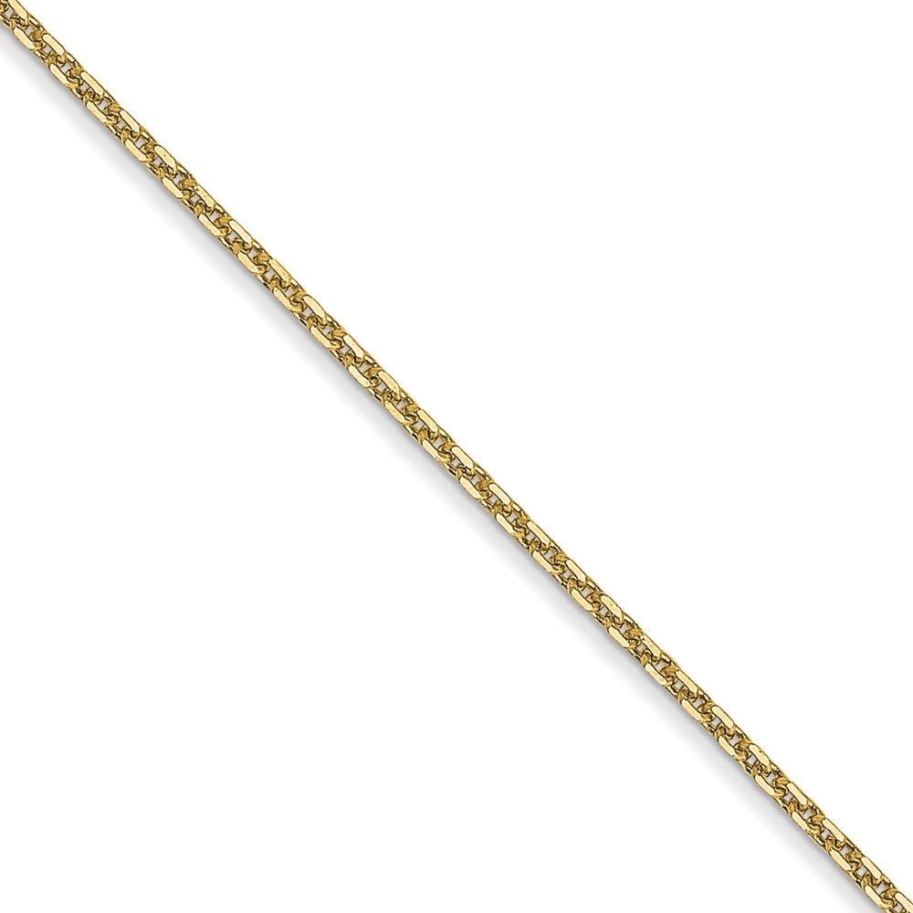 24 Inch 10K Yellow Gold .95mm D/C Cable Chain Necklace