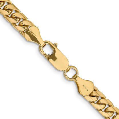 2 Inch 10K Yellow Gold 5.5mm Solid Miami Cuban Chain Necklace