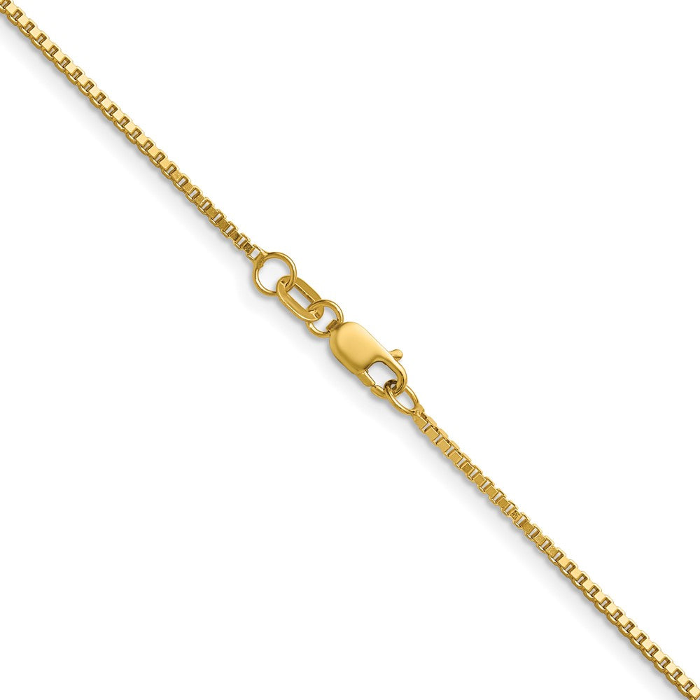 22 Inch 10K Yellow Gold 1.1mm Box Chain Necklace