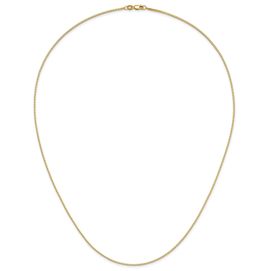 24 Inch 10K Yellow Gold 1.1mm Box Chain Necklace