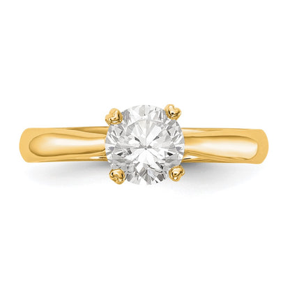 True Origin 14K 1/3 carat Certified Complete Lab Grown Diamond VS+ F+ Round Solitaire Engagement Ring