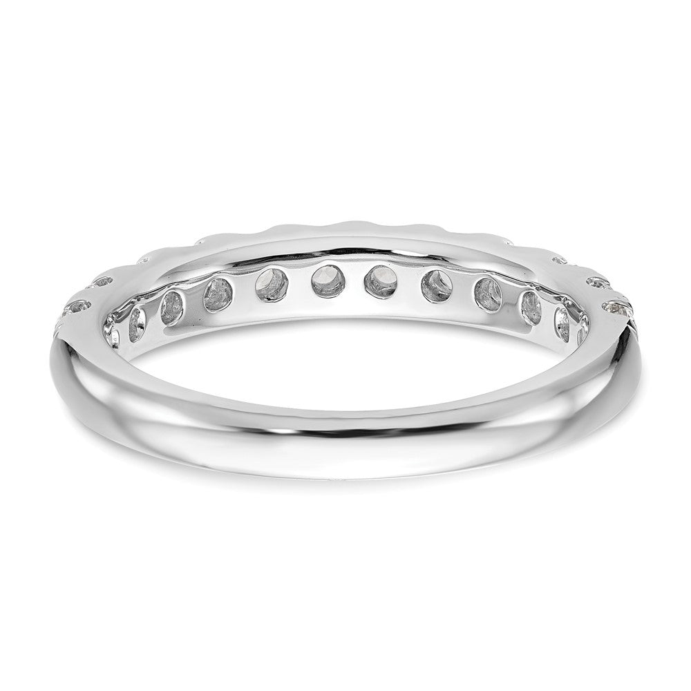 True Origin 14K White Gold 7/8 carat Lab Grown Diamond VS+ F+ Complete Wedding Band Ring