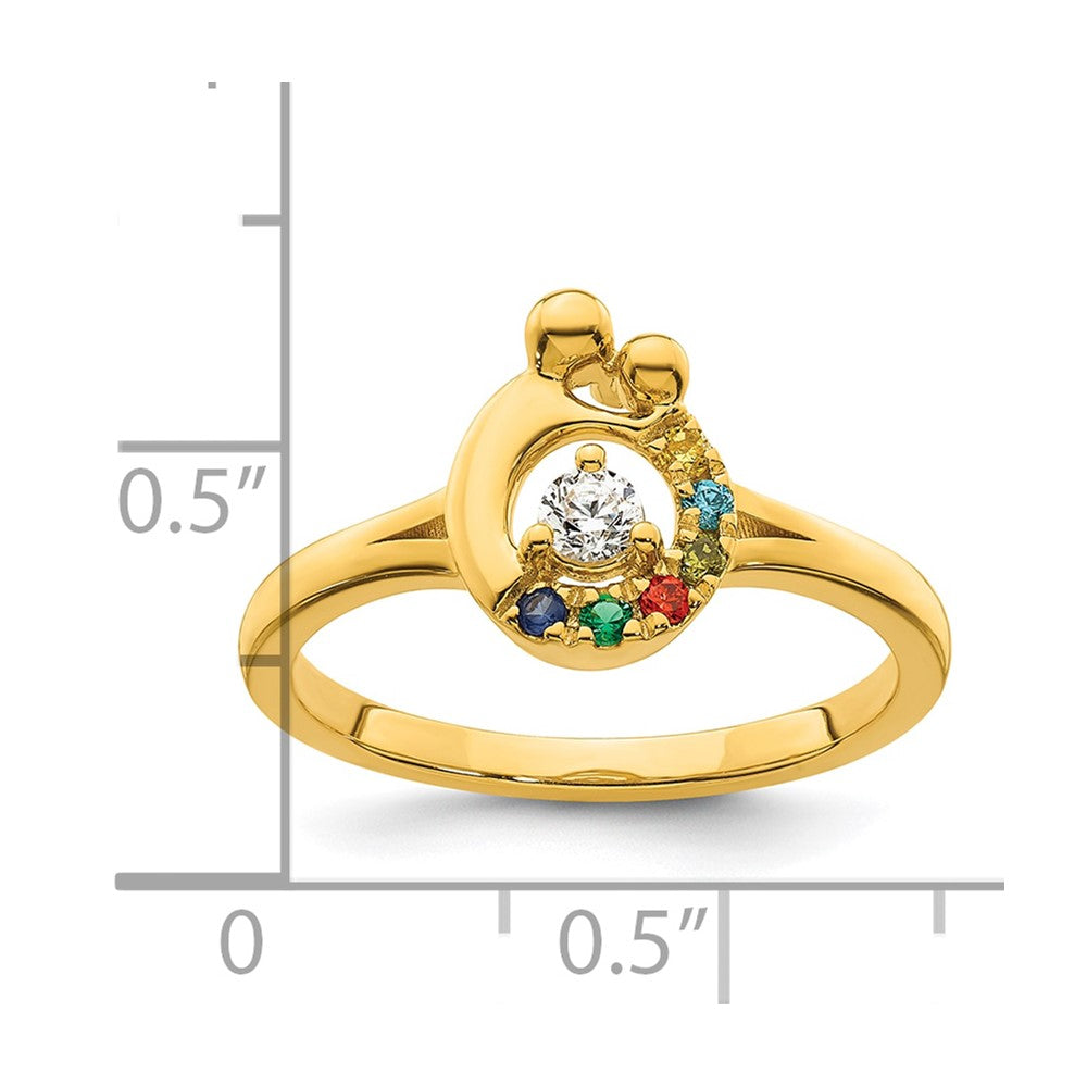 14k Yellow Gold Lighthouse W/ Wave Charm