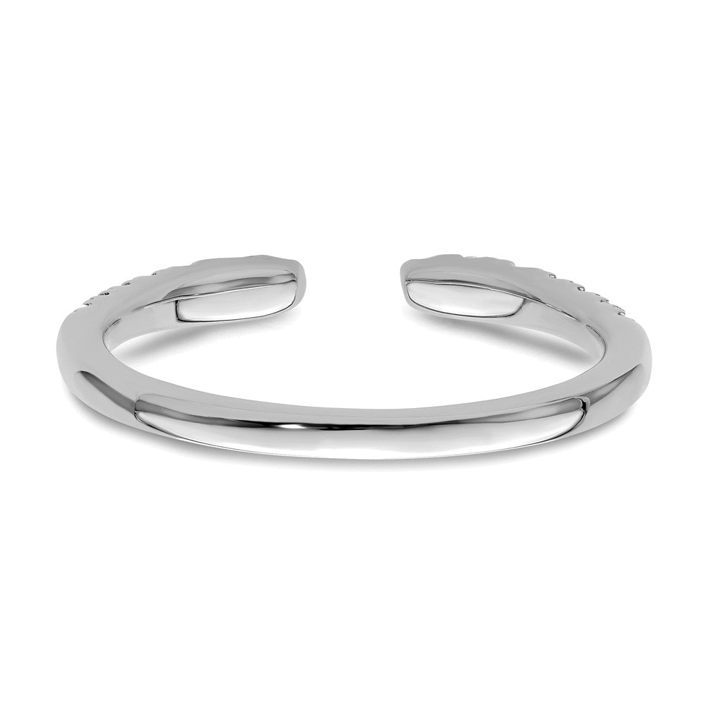 True Origin 14K White Gold 1/4 carat Lab Grown Diamond VS+ F+ Complete Wedding Band Ring