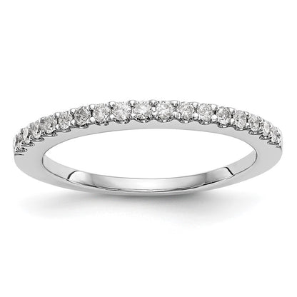 True Origin 14K White Gold 1/3 carat Lab Grown Diamond VS+ F+ Complete Wedding Band Ring