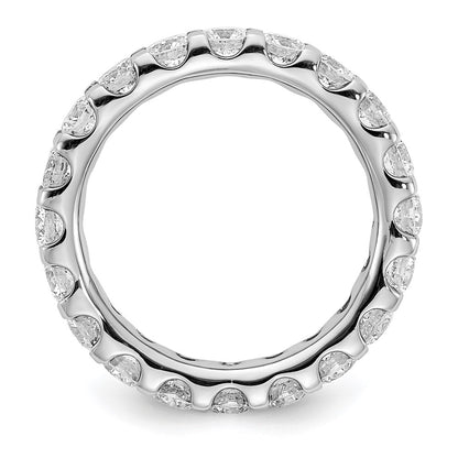 14k White Gold SI2-I1(H/I) UPRG Eternity Wedding Band Ring