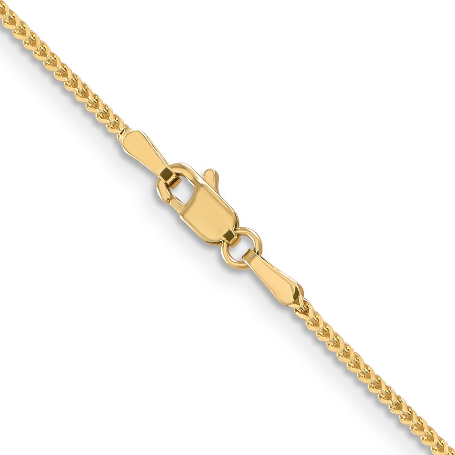 16 Inch 14K 1.1mm Franco Chain Necklace