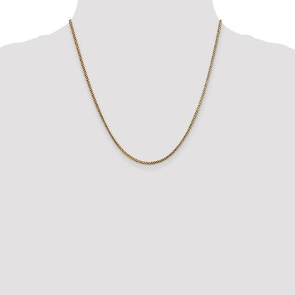 20 Inch 14K 1.5mm Franco Chain Necklace