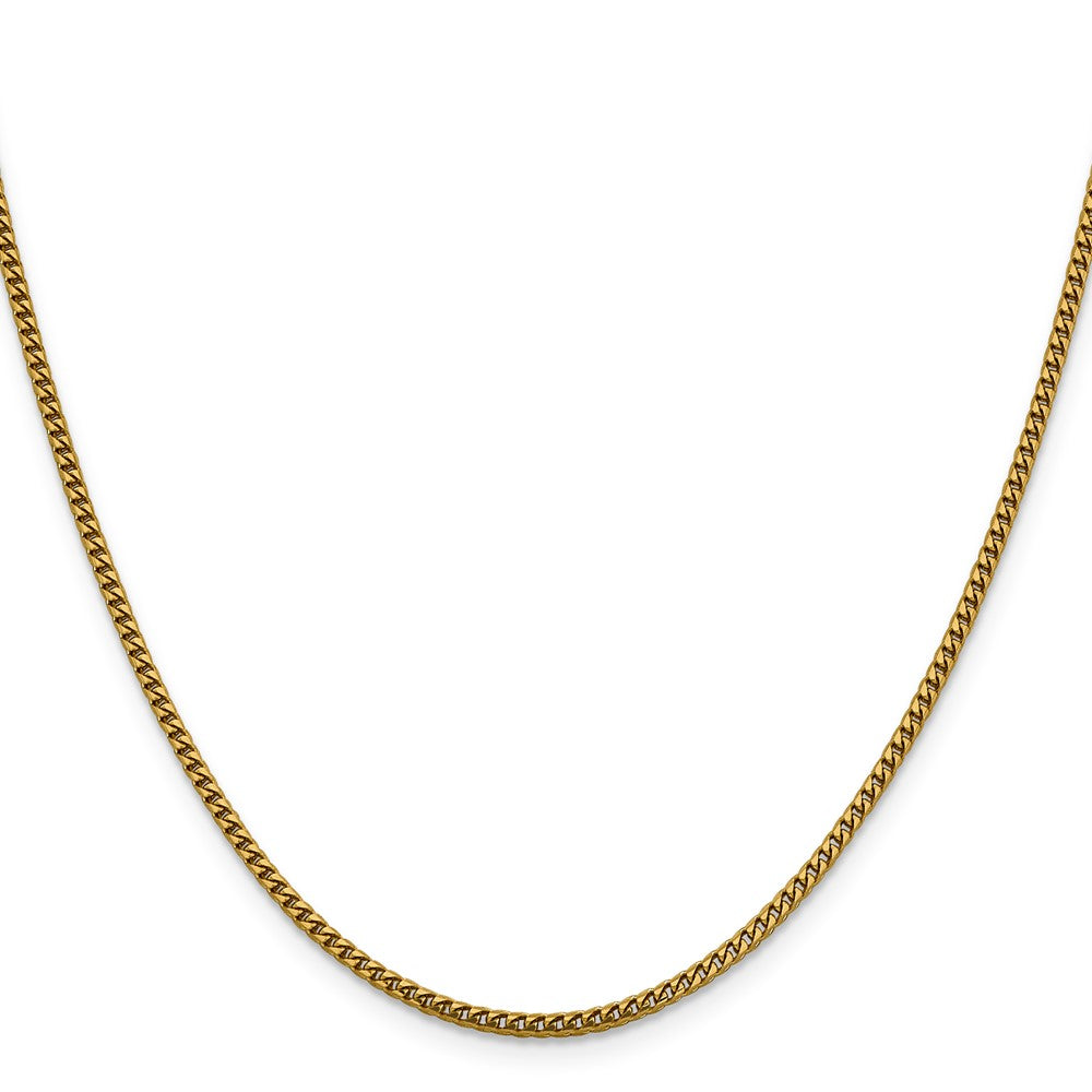 18 Inch 14K 2mm Franco Chain Necklace