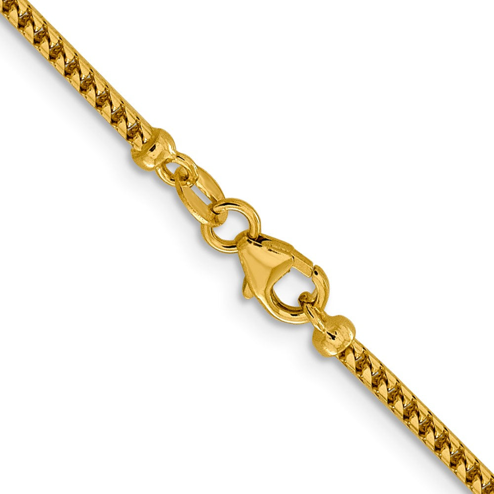 18 Inch 14K 2mm Franco Chain Necklace
