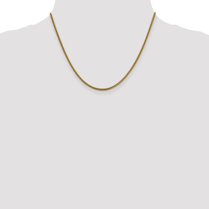 18 Inch 14K 2mm Franco Chain Necklace