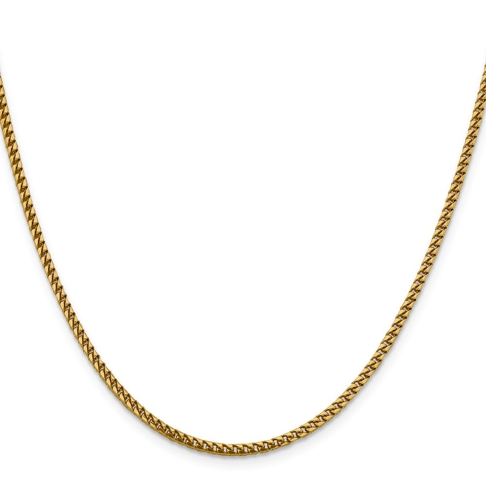18 Inch 14K 2.4mm Franco Chain Necklace