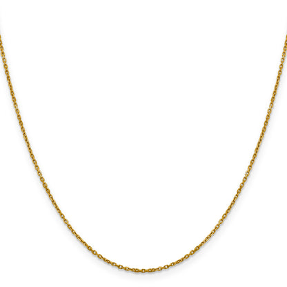 16 Inch 14K 1.25mm D/C Rolo Chain Necklace