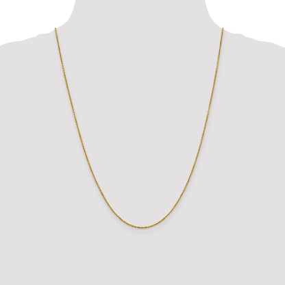 24 Inch 14K 1.25mm D/C Rolo Chain Necklace
