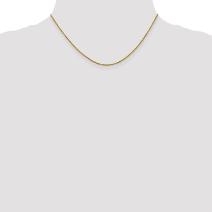 16 Inch 14K 1.5mm D/C Rolo Chain Necklace