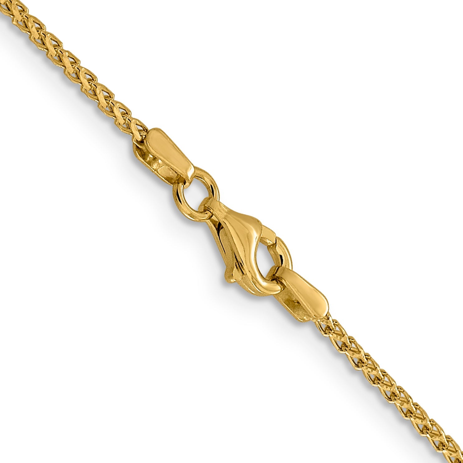 20 Inch 14K 1.4mm D/C Open Franco Chain Necklace